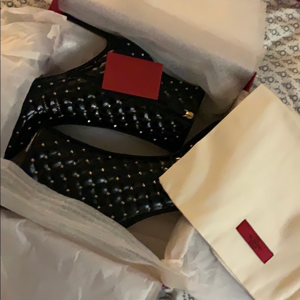 Valentino Rockstud Spike Patent Leather